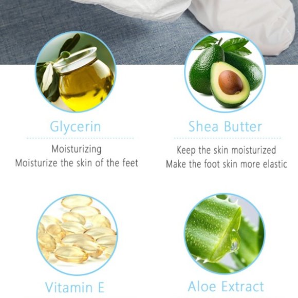 Milky skin care moisturizing foot mask - Picture 4 of 16